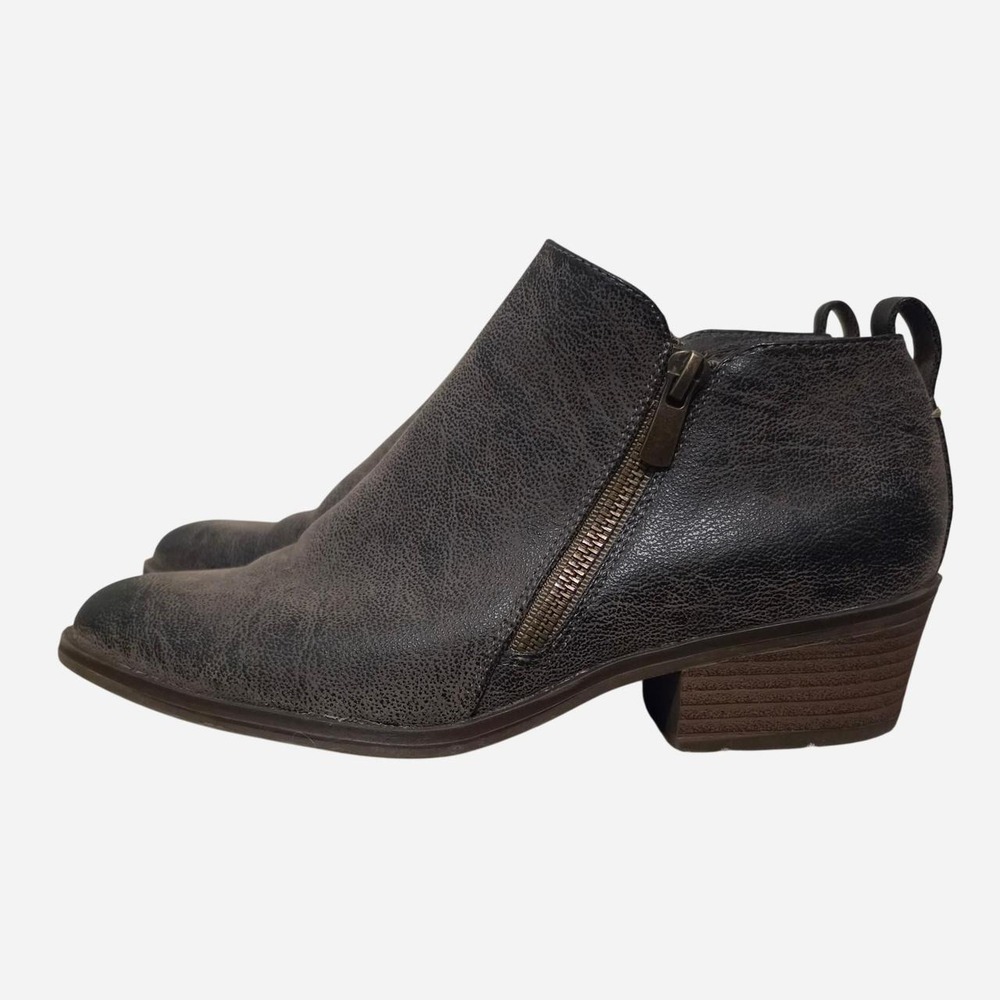 Jessica Cline Distressed Grey Ankle Boots